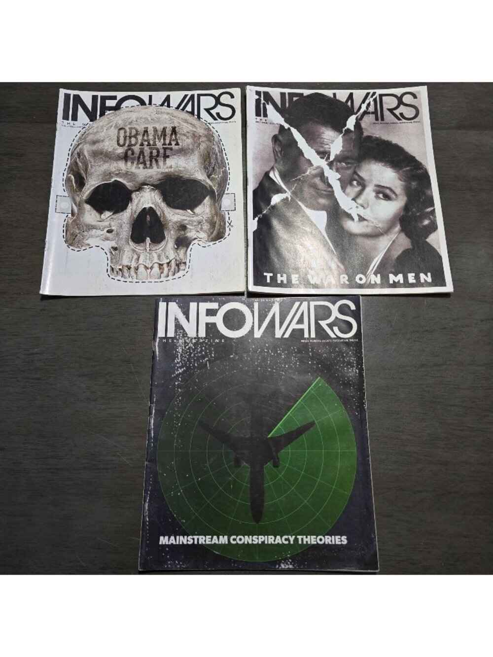 Lot of 3 INFOWARS Magazines Volume 2 Alex Jones Conspiracy